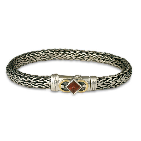 Deco Bracelet in Garnet