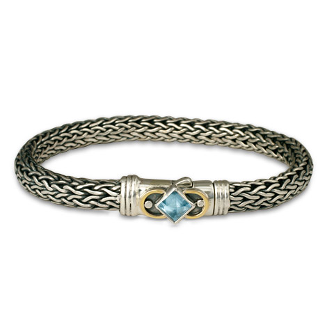 Deco Bracelet in Swiss Blue Topaz