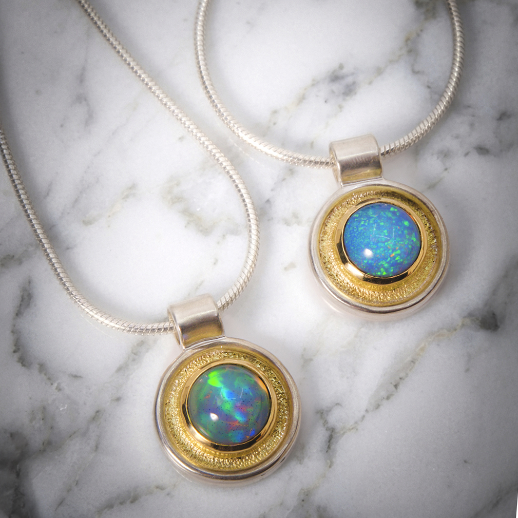 Dione Pendant Large with Opal in