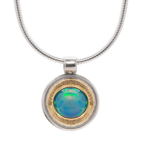 Dione Pendant Small with Opal in