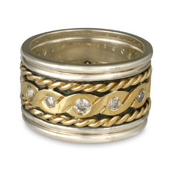Double Twisted Rope Ring in