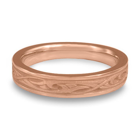 Extra Narrow Papyrus Wedding Ring in 14K Rose Gold