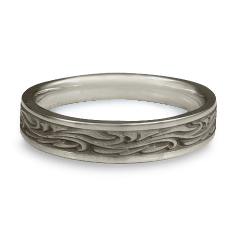 Extra Narrow Starry Night Wedding Ring in Stainless Steel