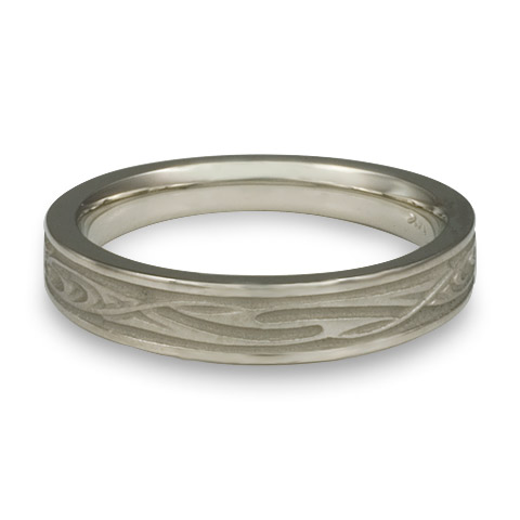Extra Narrow Yin Yang Wedding Ring in Stainless Steel