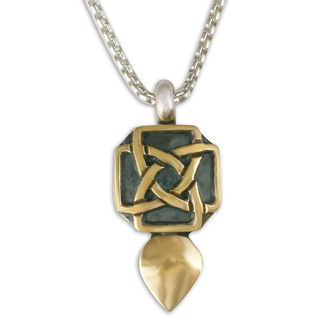 Finn Necklace in 14K Gold over Silver