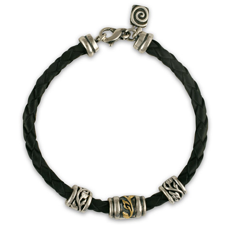 Flores Leather Bracelet in