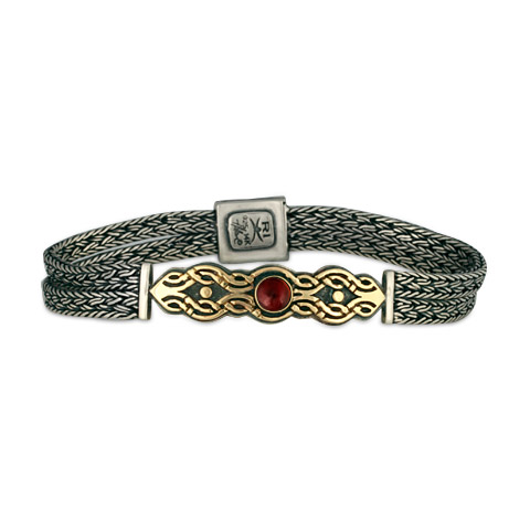 Flow Gem Bracelet in Garnet