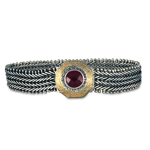 Granada Bracelet in 14K Yellow Gold & Sterling Silver