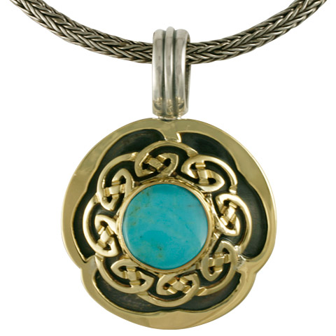 Helios Wave Pendant in Turquoise