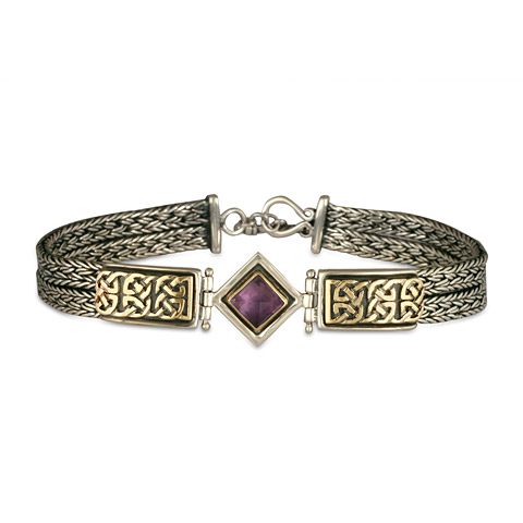 Iona Bracelet with Gem in Amethyst