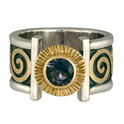 Keltie Open Ring in Iolite