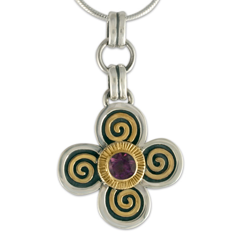 Keltie Pendant in Amethyst