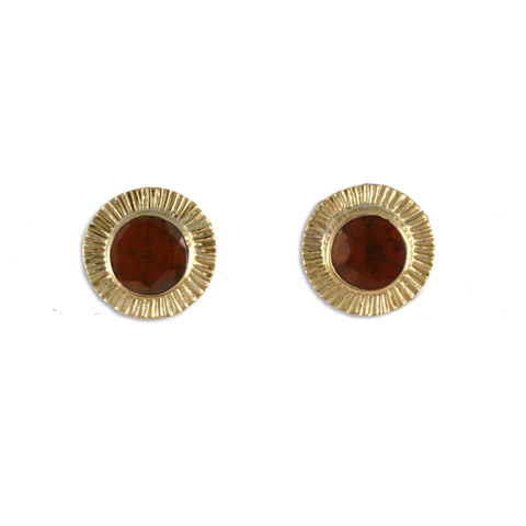 Keltie Stud Earrings in Garnet