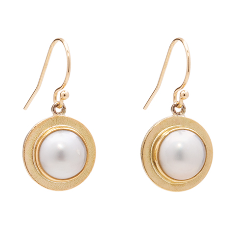 Lunita Mabe Pearl Earrings in