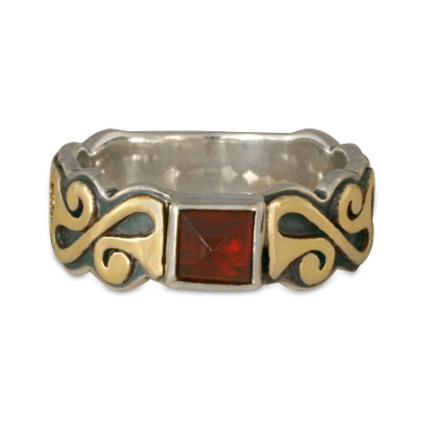 Madelaine Ring in Garnet