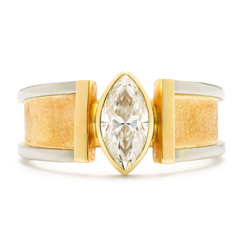 Marquise Mesa Ring in