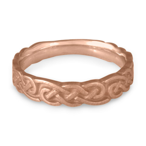 Medium Borderless Infinity Wedding Ring in 14K Rose Gold