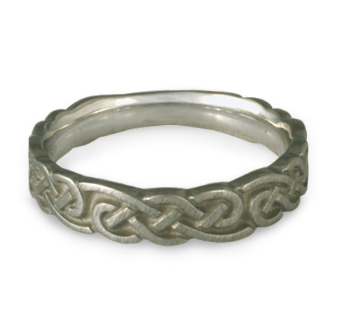 Medium Borderless Infinity Wedding Ring in Stainless Steel