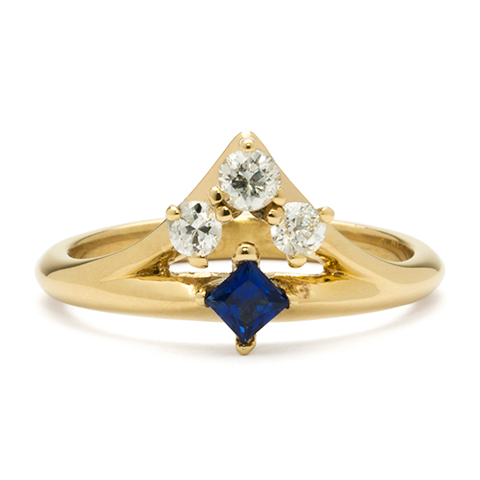 Mosaic Ring in 14K Yellow Gold