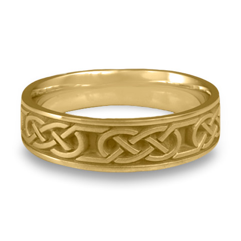 Narrow Love Knot Wedding Ring in 14K Yellow Gold