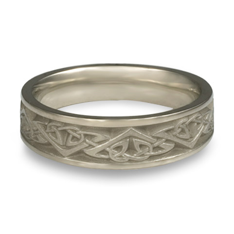 Narrow Monarch Wedding Ring in Platinum