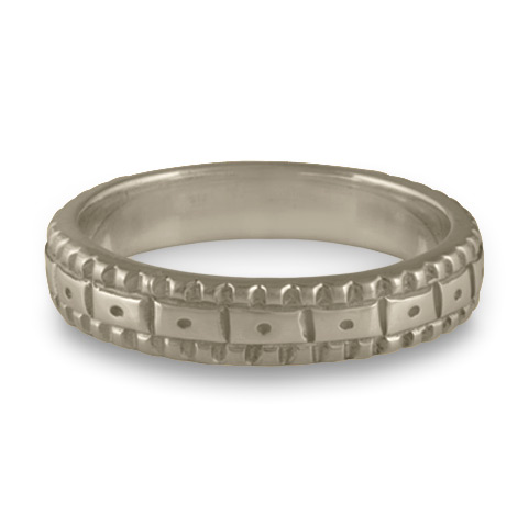Narrow Solaris Wedding Ring in 14K White Gold