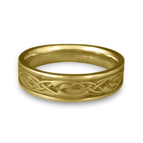 Narrow Sonoma Hills Wedding Ring in 18K Yellow Gold