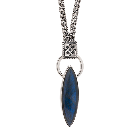 One-Of-A-Kind Kells Drop Necklace with Labradorite in