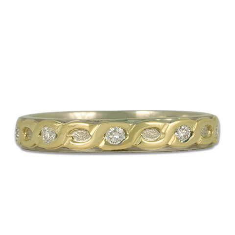One-of-a-Kind Borderless Rope Ring with Diamonds in