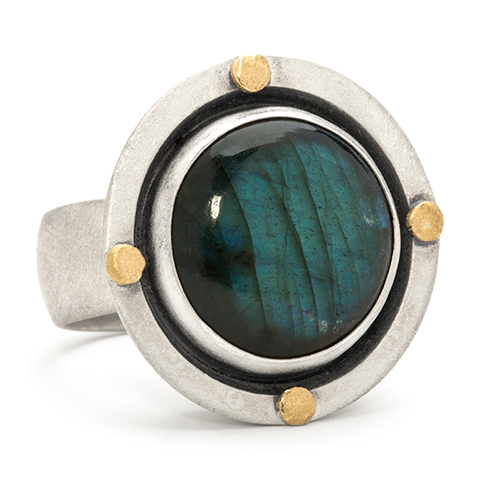 One-of-a-Kind Constellation Ring with Labradorite in