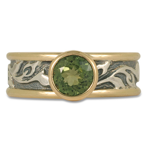 One-of-a-Kind Flores Ring with Green Tourmaline in