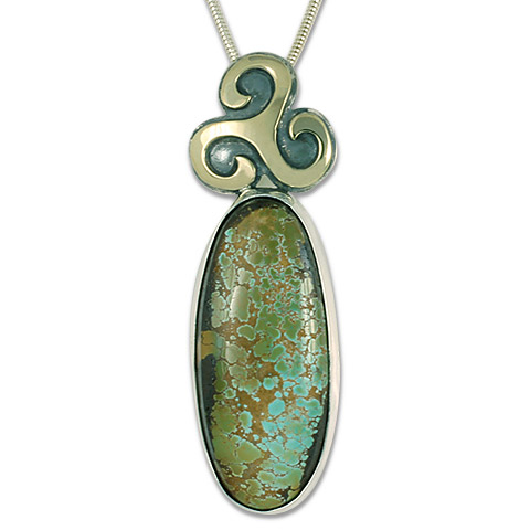 One-of-a-Kind Royston Turquoise Pendant in