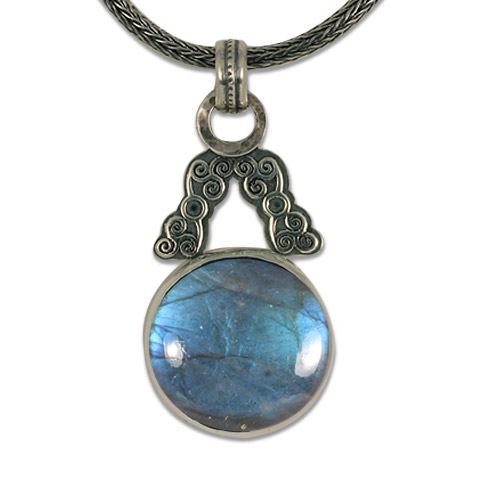 One-of-a-Kind Triscali Labradorite Necklace in Front