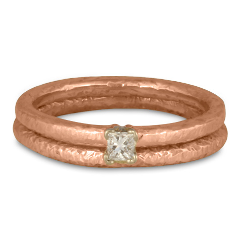 Playa Bridal Ring Set in 14K Rose Gold