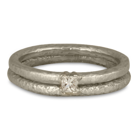 Playa Bridal Ring Set in 14K White Gold