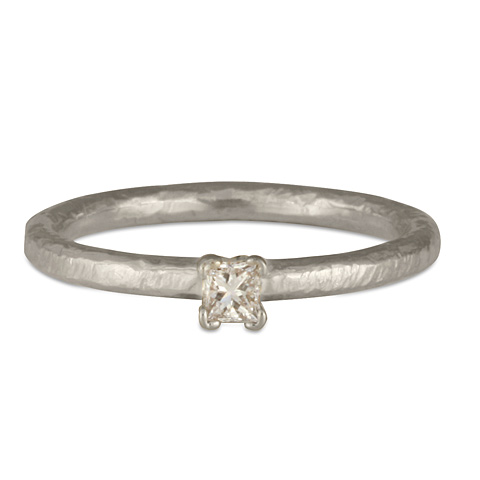 Playa Stacker Engagement Ring in Platinum