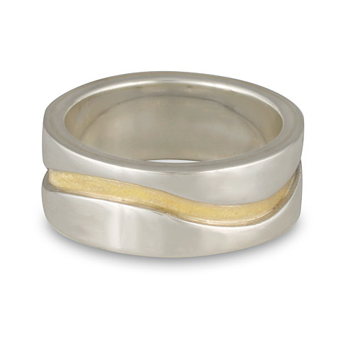 River Wedding Ring 10mm in