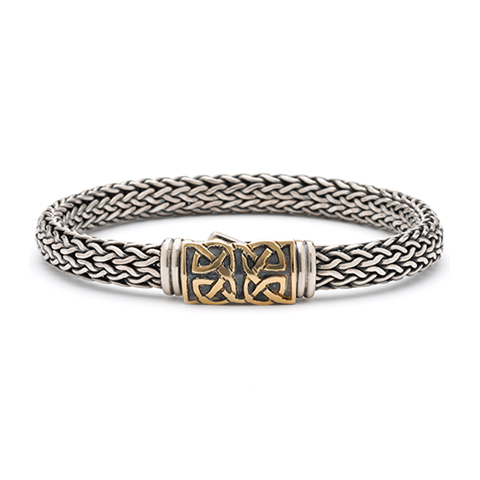 Scroll Woven Chain Bracelet in