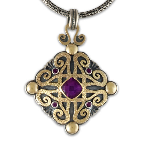 Shonifico Pendant with Gems in Amethyst