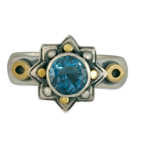 Sunrope Ring in London Blue Topaz