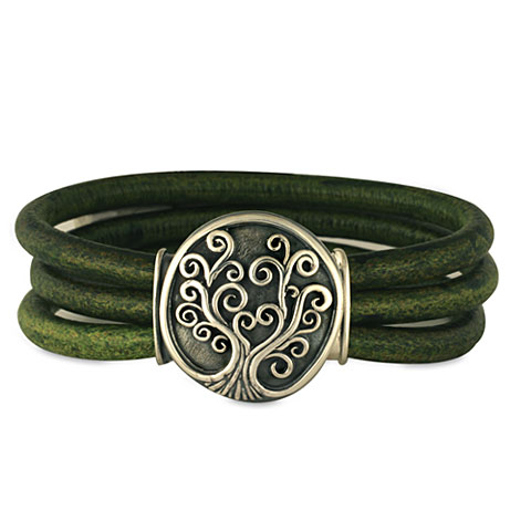 Tree of Life Leather Bracelet in