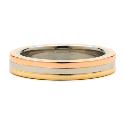 Tri-Tone Marcello Ring in