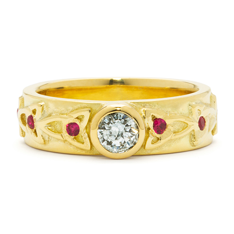 Trinity Ruby Ring in