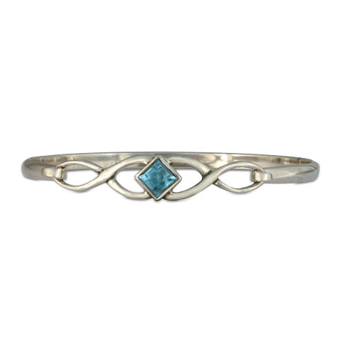 Twist Bracelet in Swiss Blue Topaz