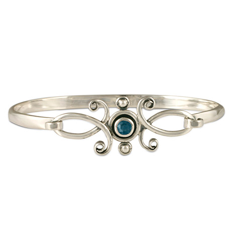 Viola Bracelet with Gem in London Blue Topaz