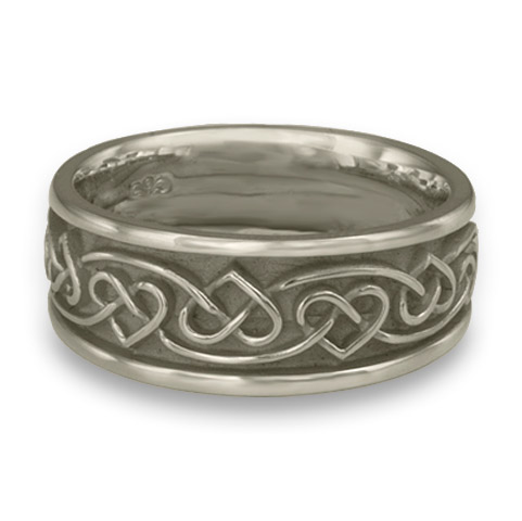 Wide Heartstrings Wedding Ring in Platinum