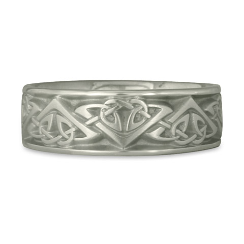 Wide Monarch Wedding Ring in Stainless Steel