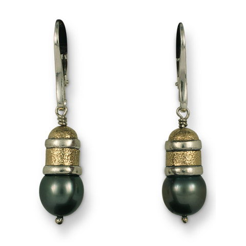 Wistra Black Pearl Earrings in