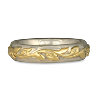 Flores Classic Wedding Ring in Two Tone
