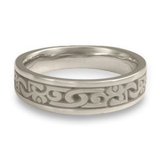 Narrow Luna Wedding Ring in Platinum